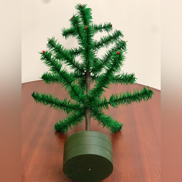 1995 Vtg Artist Signed Artisan Hand Crafted Stiff Branch Feather Tree - Picture 7 of 16